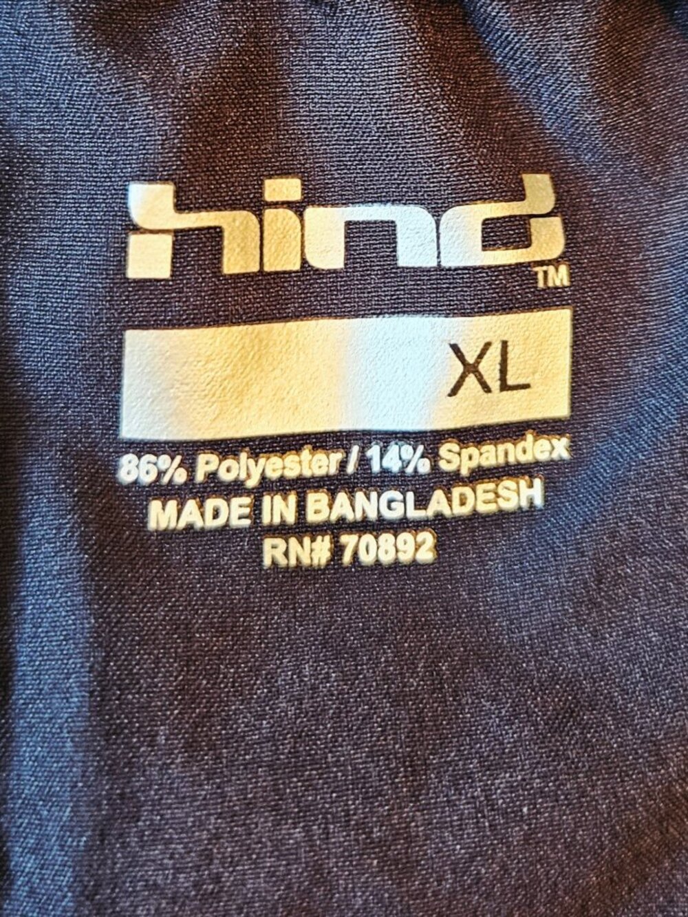 Hind Hydra Track Running Athletic Pants Men's Lightweight Black Size XL - Picture 3 of 6